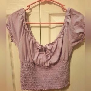 Lilac Crop Top